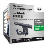 Citro�n berlingo auto - hak attelage de remorque amovible comprenant un faisceau de c�bles 7 broches ...
