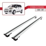 Pour citroen c3 picasso 2009 - 2017 barres de toit basic mod�le railing porte - bagages de voiture - ...