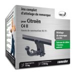 Citro�n c4 ii auto - hak attelage de remorque amovible comprenant un faisceau de c�bles 7 broches - ann�e ...