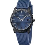 Montre - calvin klein - evidence - quartz - analogique - bracelet en caoutchouc bleu