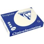 Ramette de papier - clairefontaine - 1108 - a3 160g - ivoire - paquet de 250 feuilles