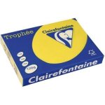 Ramette de papier - clairefontaine - 1292 - a4 120g - jaune soleil - 250 feuilles