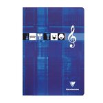 Cahier musique - clairefontaine - a4 - 48 pages - 90g - couleurs alatoires