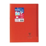 Cahier - clairefontaine - koverbook - 96 pages - 21 x 297 cm - 90 g - rouge
