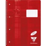 Cahier spiral - clairefontaine - a4 - lign avec marge - couleur noire - mixte