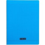 Cahier calligraphe clairefontaine piqué polypro bleu 24x32cm 96p - grands carreaux seyès 90g Cahier calligraphe clairefontaine piqué polypro bleu 24x32cm 96p - grands carreaux seyès 90g