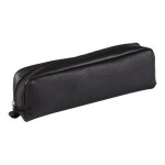 Trousse en cuir vritable - clairefontaine - cuirise - noir - souple - tannage vgtal