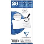 Enveloppe - clairefontaine - adh�clair - 110x220mm - fen�tre - 25 unit�s