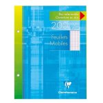 Feuillets mobiles - clairefontaine - blanc - 17x22 cm - 200 pages - papier 90g Feuillets mobiles - clairefontaine - blanc - 17x22 cm - 200 pages - papier 90g