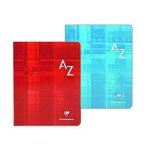 Clairefontaine metric lot de 2 cahier grands carreaux sans spirales avec rpertoire alphabtique 17x22cm ...