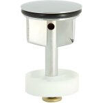 Clapet  ailettes bonde  tirette de lavabo d. 39 mm laiton chrom