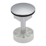 Clapet  ailettes pour bonde de lavabo d39 chrom - valentin - 00 042800 000 00