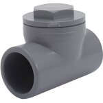 Clapet anti - retour - interplast - 50 - valve pvc - installation hydraulique - raccords adapts