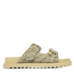 Claquettes femme guess fatema 2 - beige brown - 36