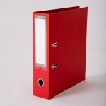 Classeur a4 - enveloppebulle - classhic - rouge - dos 8 cm - pvc haut de gamme