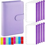 Classeur budget a5 6 trous pu cuir budget planner couverture enveloppe budget tiquettes autocollants ...