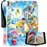 Classeur carte pokemon album carte porte 4 poche binder capacit� 400 cartes livre carte cuir imperm�able ...