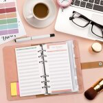 Classeur d�conomie en fran�ais - format a6 rose avec 14 enveloppes budget24 feuilles 3 autocollants + ...