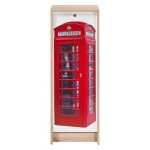Classeur � rideau - londres 700 - ch�ne - 6 niches - fermeture � cl� - �co - con�u