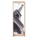 Classeur � rideau h103 cm ch�ne et d�cor paris