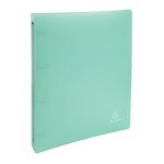 Classeur souple a4 exacompta chromaline pastel 4 anneaux dos 4cm polypro vert