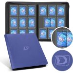 Classeur toploader deoyibu pour 288 cartes - cuir synth�tique bleu