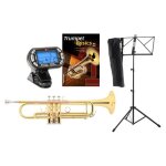 Classic cantabile tr - 30l trompette en sib set avec accordeur - mtronome pupitre et mthode