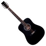 Classic cantabile ws - 10bk - lh guitare folk noir modle gaucher