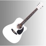 Classic cantabile ws - 10wh - ce guitare folk blanc avec micro