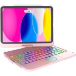Clavier azerty avec trackpad pour ipad 10e / 11e g�n. (109 2022 / 11 a16 2025) �tui rotatif 360� avec ...