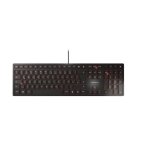 Clavier cherry kc 6000 slim avec fil usb noir - commutateur � cl� cherry sx