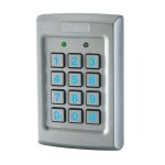 Clavier  code filaire rtro - clair en acier inox digyelite - king gates - 2 sorties - ip67 12 - 24v ...