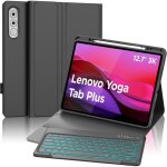 Clavier d�tachable pour tablette lenovo yoga tab plus - zvvn - azerty - r�tro�clair� 7 couleurs - bluetooth ...