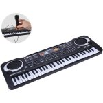 Clavier lectronique piano jouet musical pour enfants - noir - 61 touches - convient pour lge> 3 ans ...
