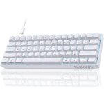 Clavier gamer m�canique 60% c�bl� avec interrupteur bleudk61se clavier gaming r�tro�clairage bleu glaciertype ...