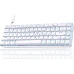 Clavier gamer m�canique 60% c�bl� avec interrupteur rouget68se clavier gaming led r�tro�clair� type - ...