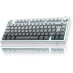 Clavier gaming m�canique sans fil - debsy - 75% iso - fr - hot - swap - gasket mount - rgb programmable ...
