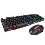 Clavier de gaming - non spcifi - filaire usb - rtro - clairage led - couleurs arc en ciel - souris ...