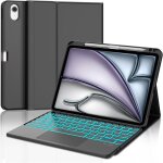 Clavier ipad air 11 pouces m3 / m2 (2025 / 2024) avec pav� tactile coque clavier trackpad azerty fran�ais ...