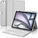 Clavier ipad air 13 pouces m4 2026 / m3 2025 / m2 2024azerty fran�ais clavier coque �tui d�tachable sans ...