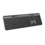 Clavier logitech sans fil bluetooth azerty signature slim solar + graphite