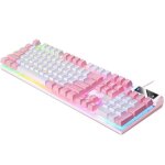Clavier m�canique blanc rose