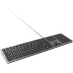 Clavier pc filaire - jozsi - ultra slim - azerty fran�ais - usb - r�tro�clair�