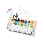 Clavier piano enfant avec busy board et lumires led jouet instrument de musique enfant jouet en bois ...