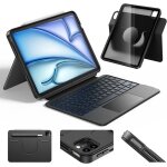 Clavier rotative pour ipad air 13 (m3 / m2) 2025 coque magn�tique d�tachable avec clavier pour 2025 ipad ...