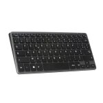 Clavier sans fil - bluestork - mini r - compact - rechargeable - gris / noir