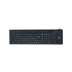 Clavier - silicone - noir - Étanche - usb / ps2 - résistant à lalcool Clavier - silicone - noir - Étanche - usb / ps2 - résistant à lalcool