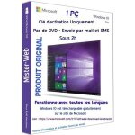 La cl dactivation licence windows 10 pro oem 32 - 64 bits uniquement la cl pas de cd envoie par mail ...