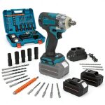 Cl� � chocs sans fil 18 v 1200 n. m couple �lev� cl� � chocs sans balais 1 / 2 cl� � chocs �lectrique ...