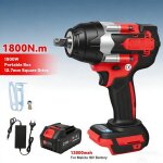 Cl� � chocs sans fil 1800 nm boulonneuse � choc electrique 7200 rpm avec led cl� � chocs �lectrique sans ...